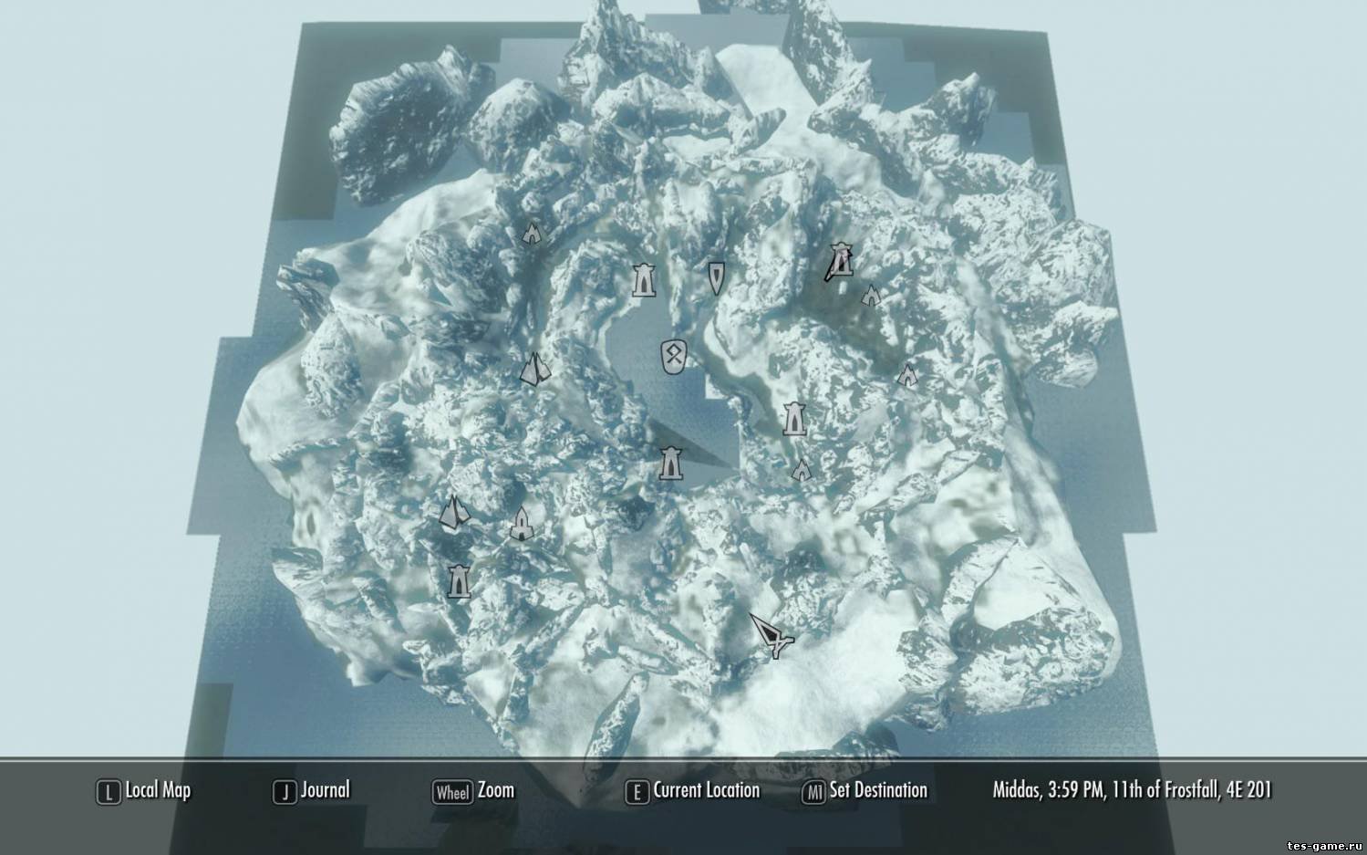 Карты Черного предела и Забытой долины