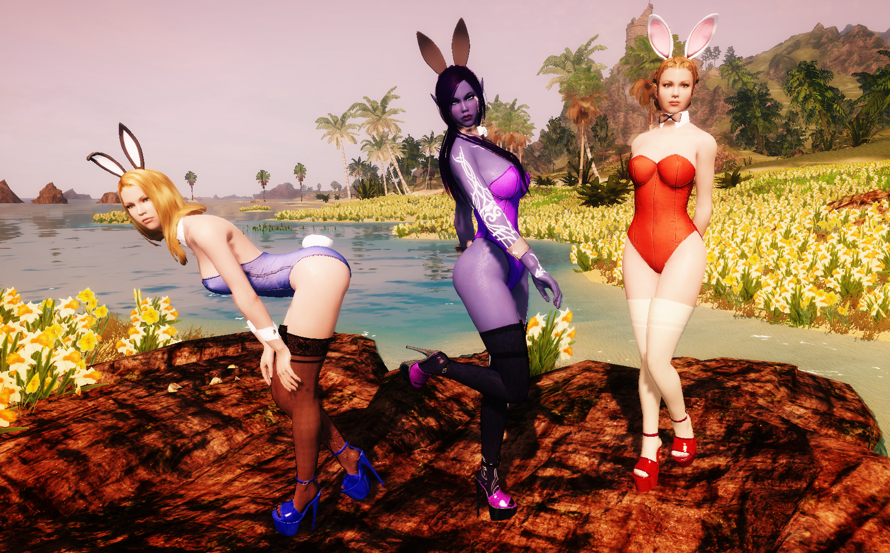Nadriel's Bunny Girl outfit for CBBE and UUNP HDT and non-HDT Rus