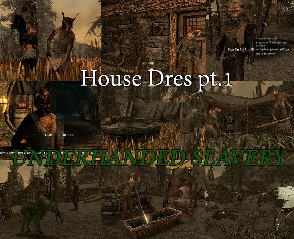 House Dres Part 1 - Underhanded Slavery (Mihail Immersive Add-ons- Solstheim- Morrowind) Rus