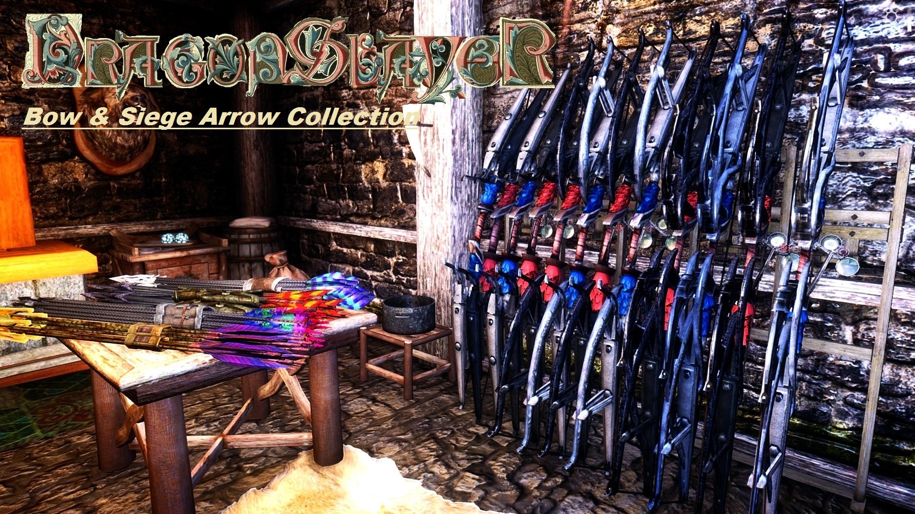 Dragonslayer Bow and Siege Arrows SSE