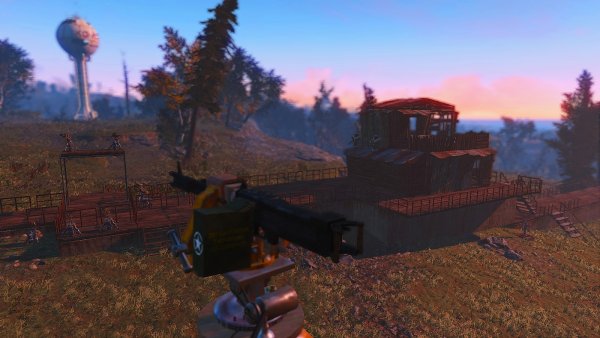 А так выглядит вход в деревню Эбернети..