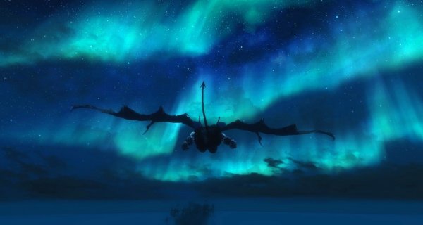 Полёт Суккубы над морем холодных ветров.