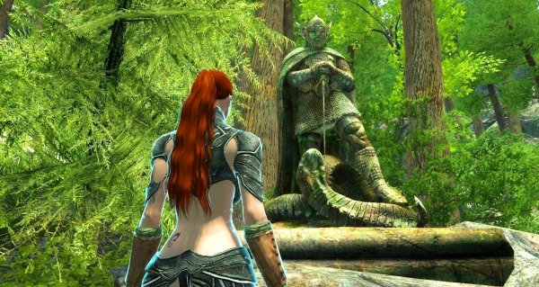 Шэйла у алтаря Талосу в Enderal