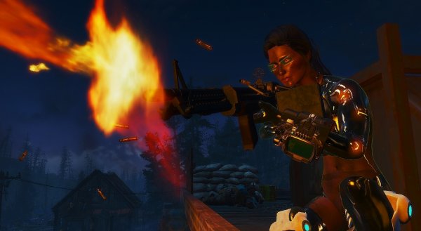 С крыши траперского поселения...