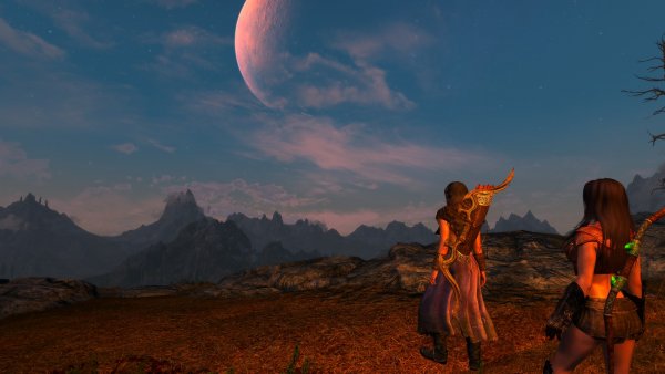 На заре. Или на закате... Одно из двух))