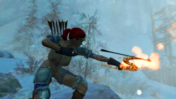 Enderal. Шейла охотится на нежить.