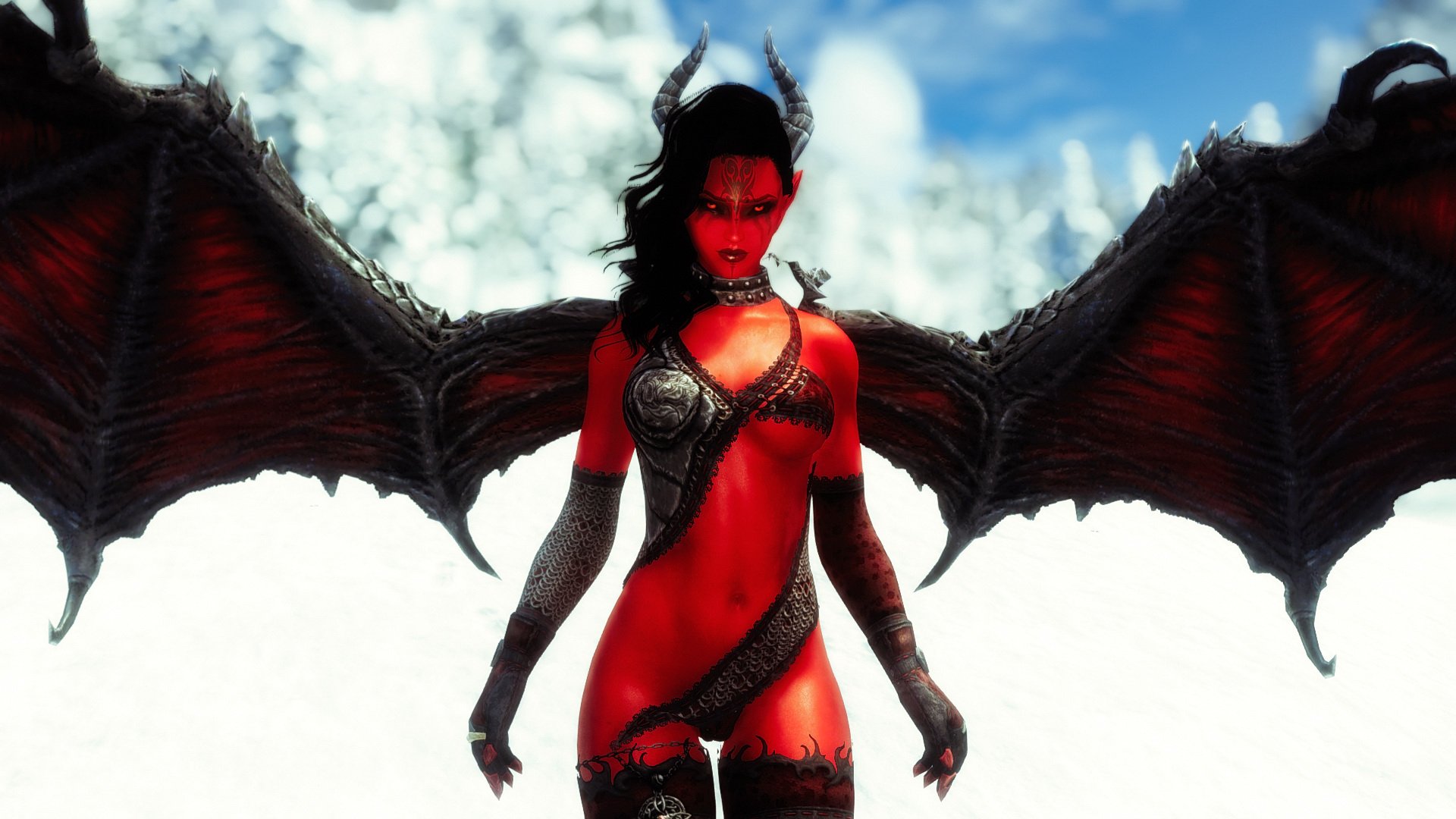 AMARA the Succubus of Fire - A Follower Mod - UUNP CBBE Full HDT Fully Standalone Rus