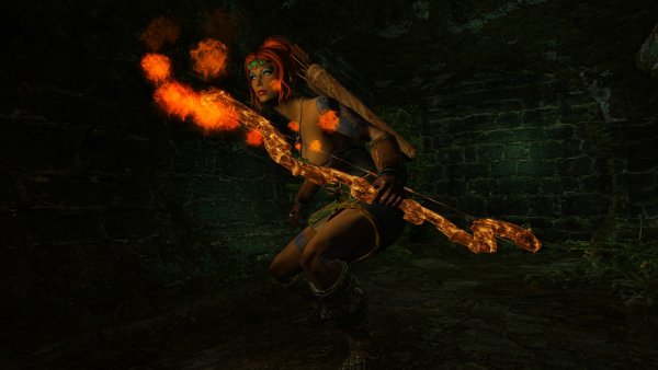 Шэйла в древних развалинах. Enderal