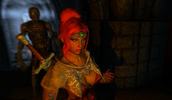 За Шэйлой стал ухаживать драугр.. Enderal