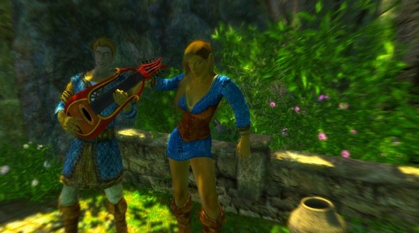 На рыночной площади играют и поют барды