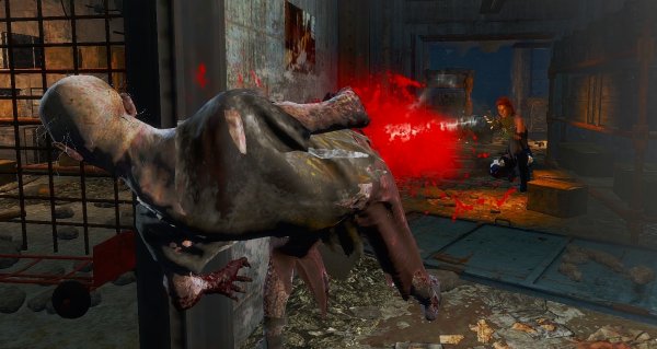 Мулл отстреливает зомбаков..