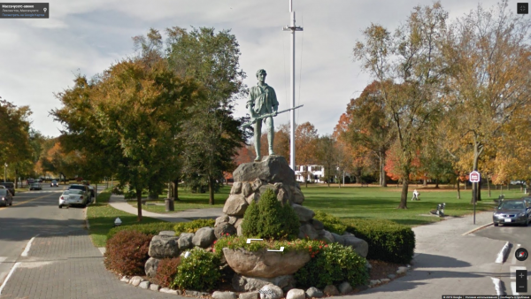 Памятник минитмену из Fallout 4 в реальности