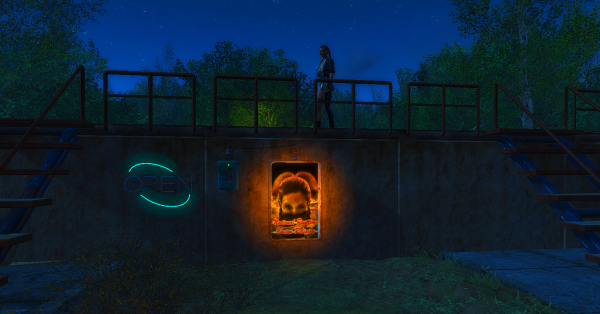 По ночам в Сэнкчуари бассейн открыт. Fallout4