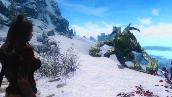 Встреча друзей. Skyrim