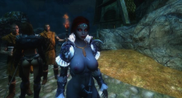 Анджелина говорит страже Вайтрана..,