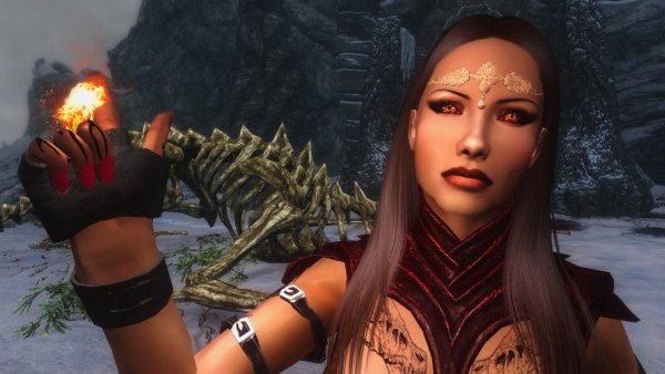 У Велены огонёк всегда найдётся  ;) Skyrim