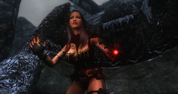 Стойка "вратаря" )) Skyrim