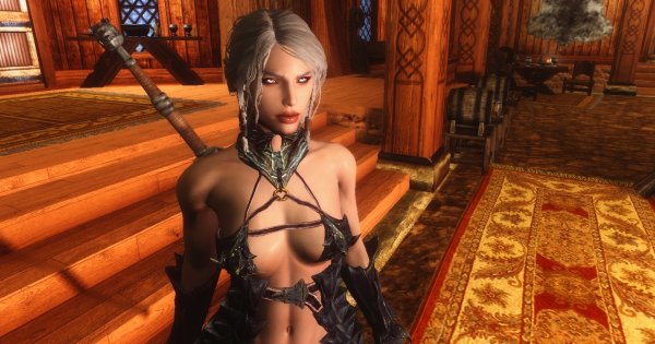 Фалмерка в Йорваскре. Skyrim LE