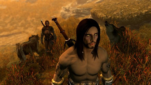 Фалос с Раей посетили семью волков.