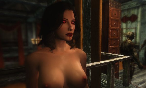 Скрин из 19 сборки Сексрима. SkyrimLE