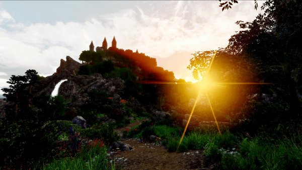 Вид на замок Златоброд