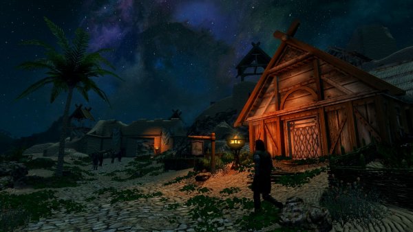 Подле Вайтрана ночью.. SkyrimLE (Тропики 4.0)