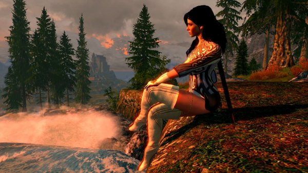 Йен смотрит на Вайтран. SkyrimLE (4.0 сборка)