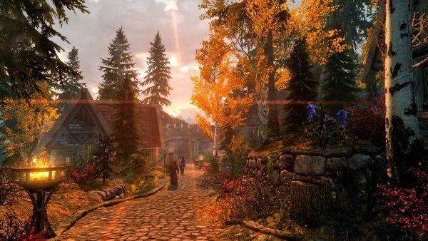 ВАЙТРАН на закате. SkyrimLE (4.0 сборка)