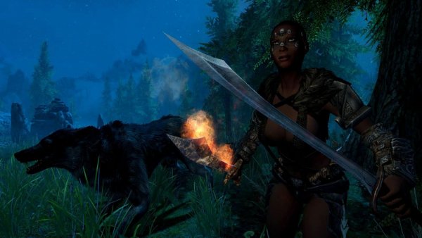 Волки сражаются бок-о-бок с вервольфами..,