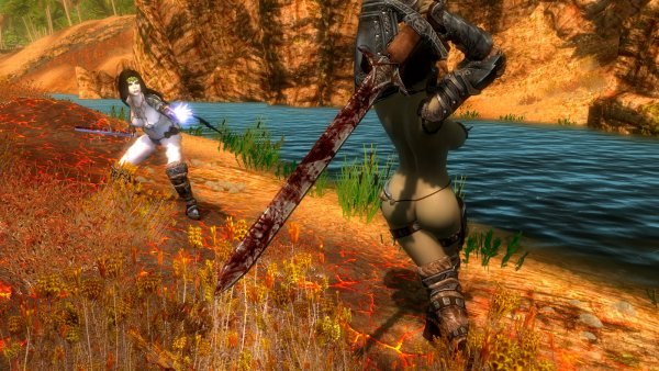 Большая ошибка - поднять меч на Нору! ))