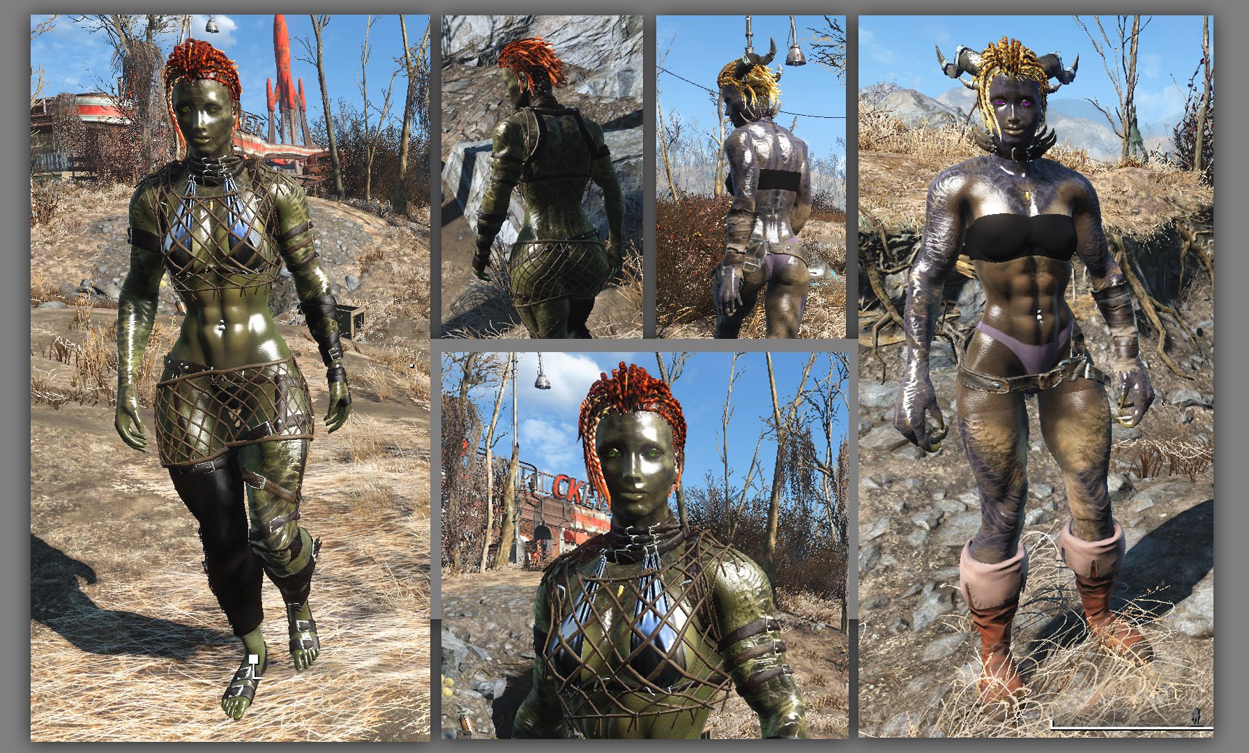 Rexa female Half SuperMutant and DeathClaw Rus