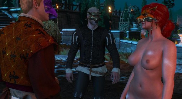 Геральт и Трисс у Вегельбудов.. WITCHER III