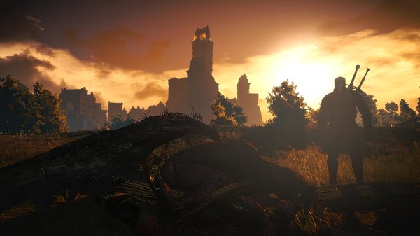 witcher3 Геральт завалил "петушка" ))