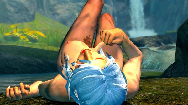 Цири загарает на солнышке.. SkyrimSE (сборка 6.0)