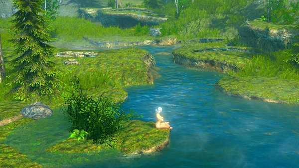 Цири медитирует.. Skyrim SE (сборка 6.0)