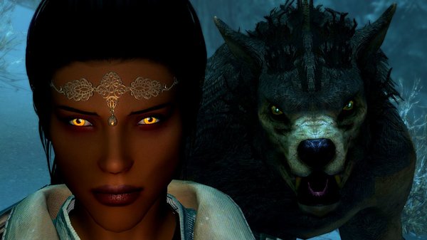 Дориана с приятелем ;) SkyrimSE (сборка 6.0)