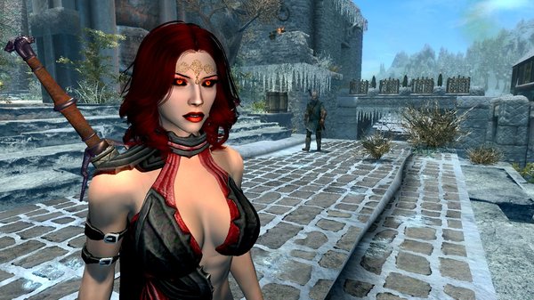 Эллари в человечьей в форме. SkyrimSE (сборка 6.0)