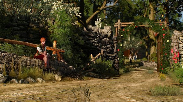 Шани на фоне деревенского пейзажа.. (сборка Торна)