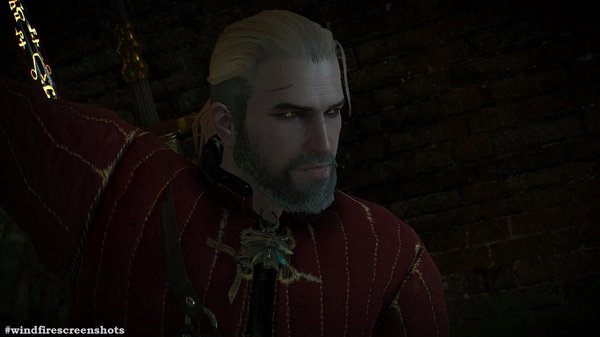 Геральт достаёт меч для чудовищь..