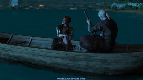 Шанни и Геральт.. ВЕДЬМАК III (сборка Торна)