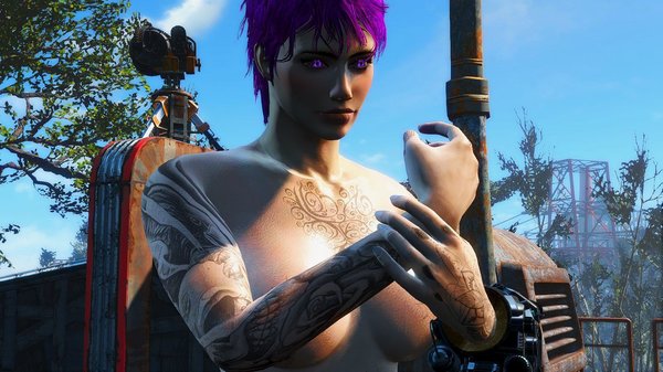 Ева проверяет пульс. FALLOUT-4 (Сборка 6.2)