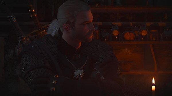 Геральт в склепе Региса.. Ведьмак III (сборка Торна)