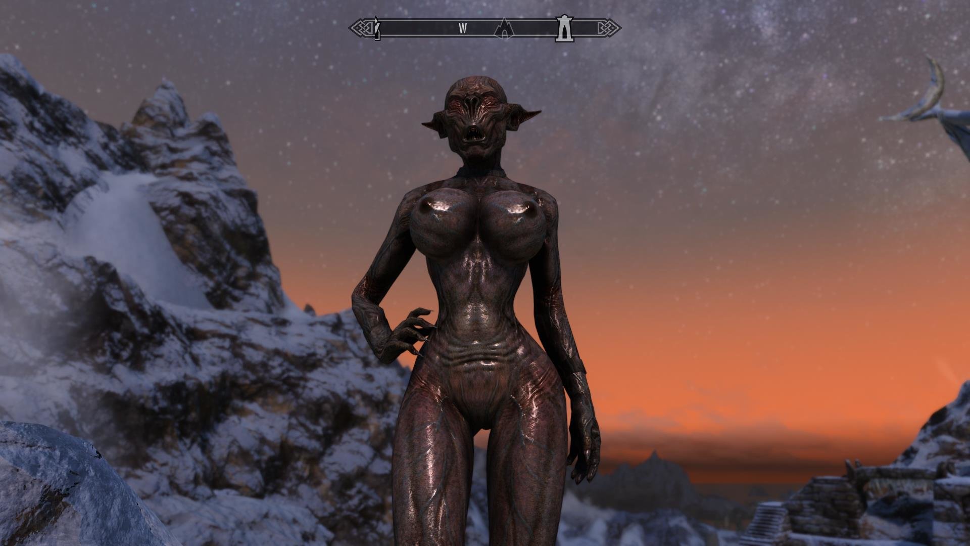 Edhildils Falmer Skin and Chitin Armor Rus