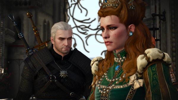 Геральт и княгиня.. Ведьмак III (сборка Торна)