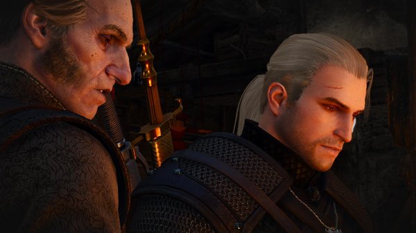 Геральт и Регис.. Ведьмак III (сборка Торна)