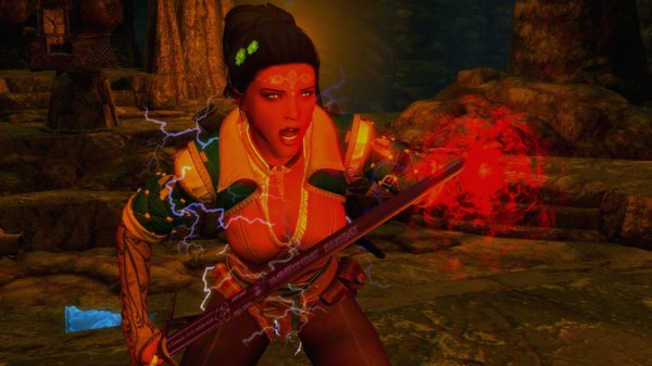 Дориана бьется с нечистью.. SkyrimSE (сборка 6.0)