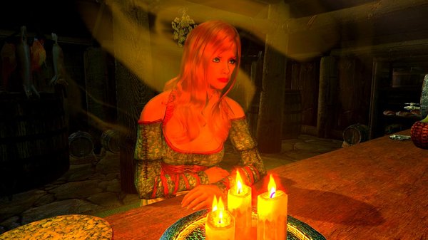 Девица в таверне.. SkyrimSE (сборка 6.0)