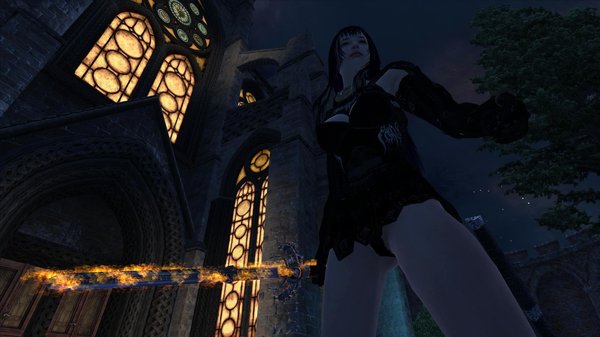 Селена возле храма.. OBLIVION (Сборка 4.0)