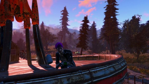 Ева на крыше Кр.Ракеты.. Fallout-4 (Сборка 6.4)