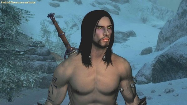 Эйран в метель.. SkyrimSE (сборка 6.0)